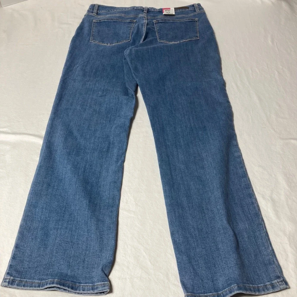 New Lee Women's Jeans Just Below The Waist Stretch Straight‎ Leg Size 16M